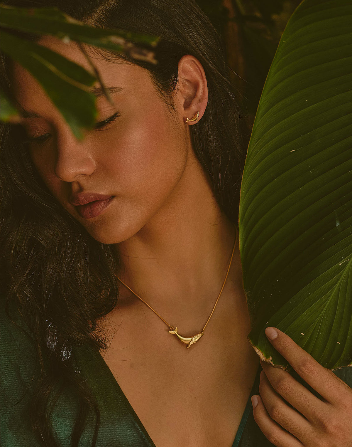 Set de Collar + Aretes Ballena