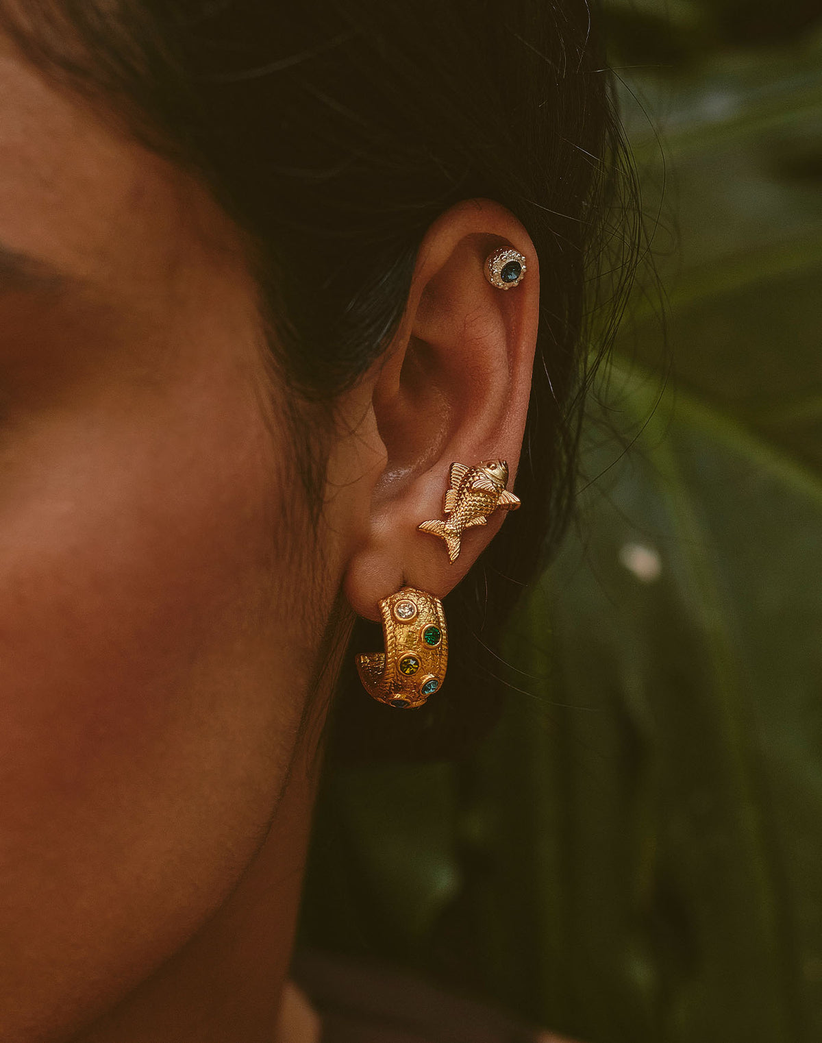 Set de 3 Aretes Raíces
