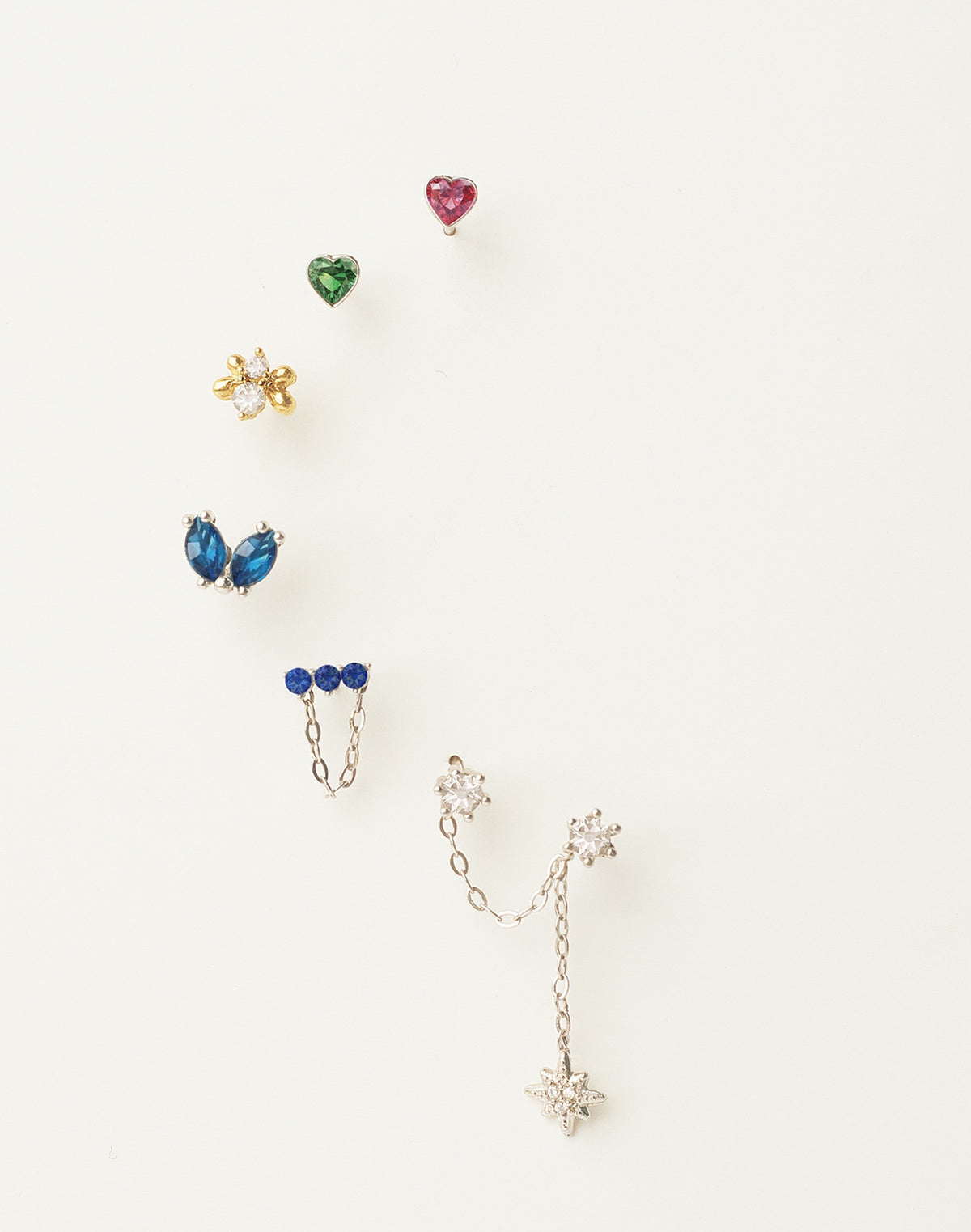 Aretes en Plata Zircón Sapphire