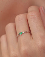 Anillo en Plata 925 Zircón Emerald Love