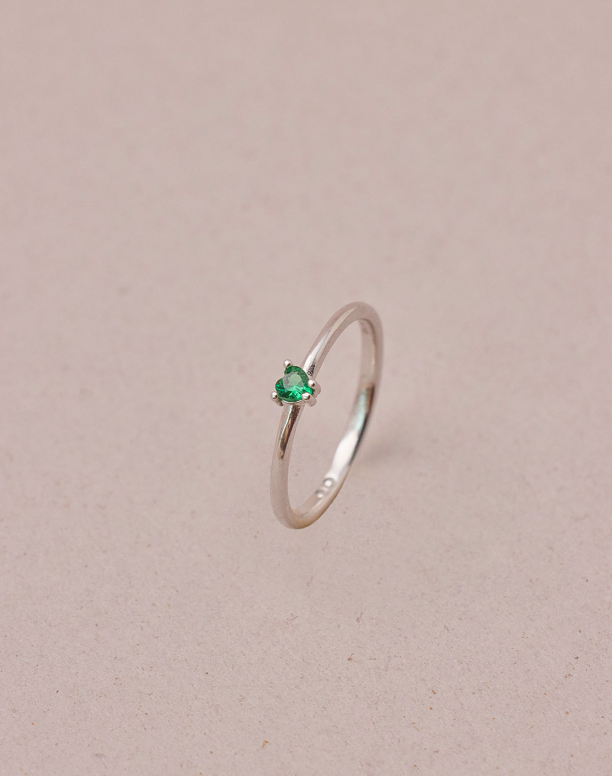 Anillo en Plata 925 Zircón Emerald Love