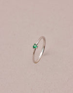 Anillo en Plata 925 Zircón Emerald Love
