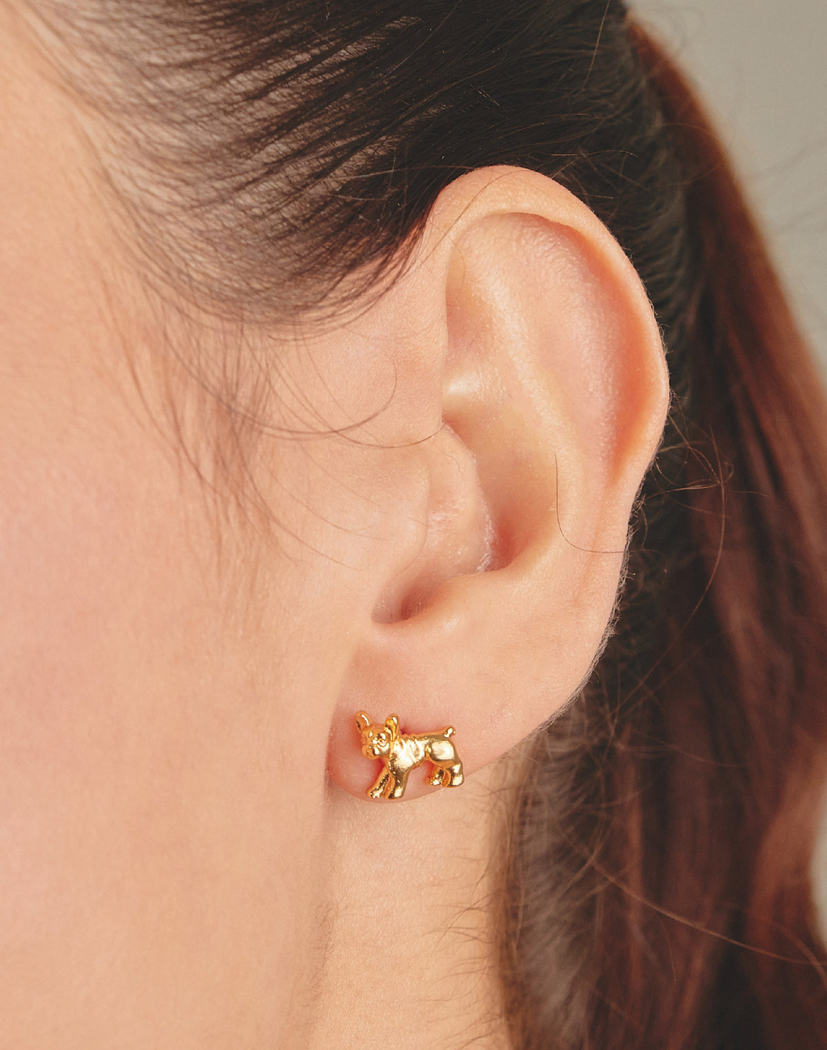 Aretes Bulldog Francés Mini
