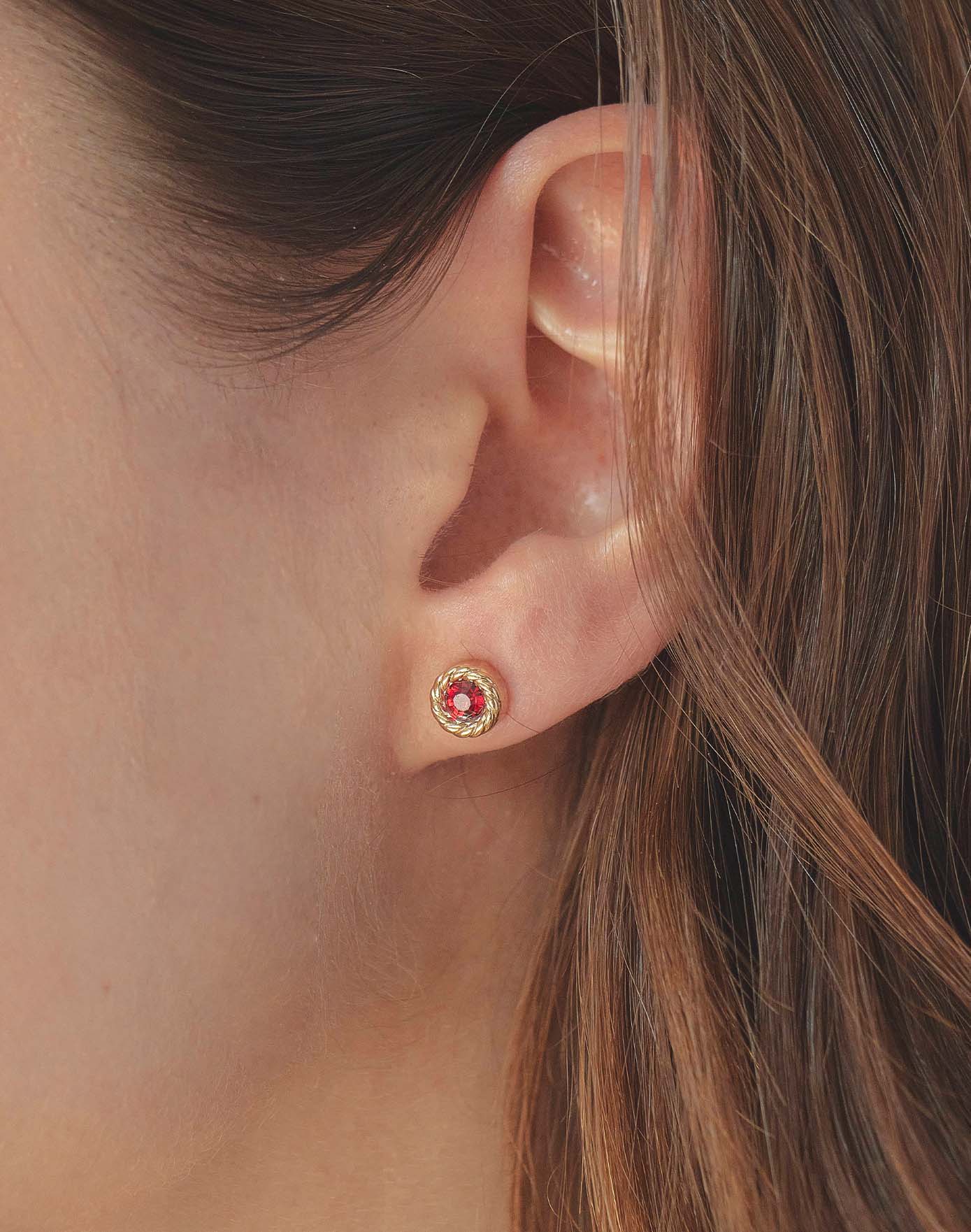 Aretes Cristal Cherry