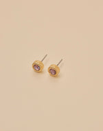 Aretes Cristal Lila