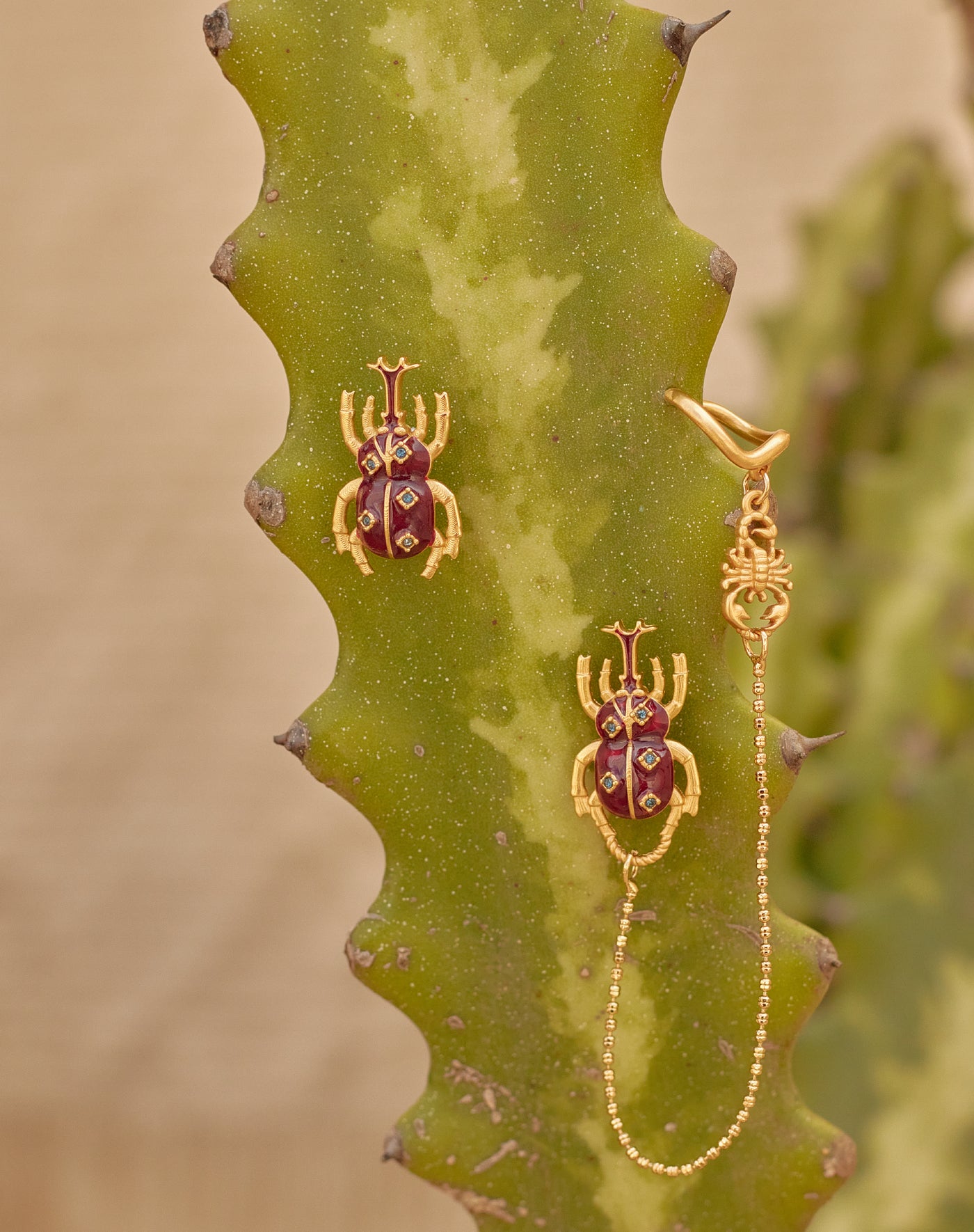 Aretes Escarabajo