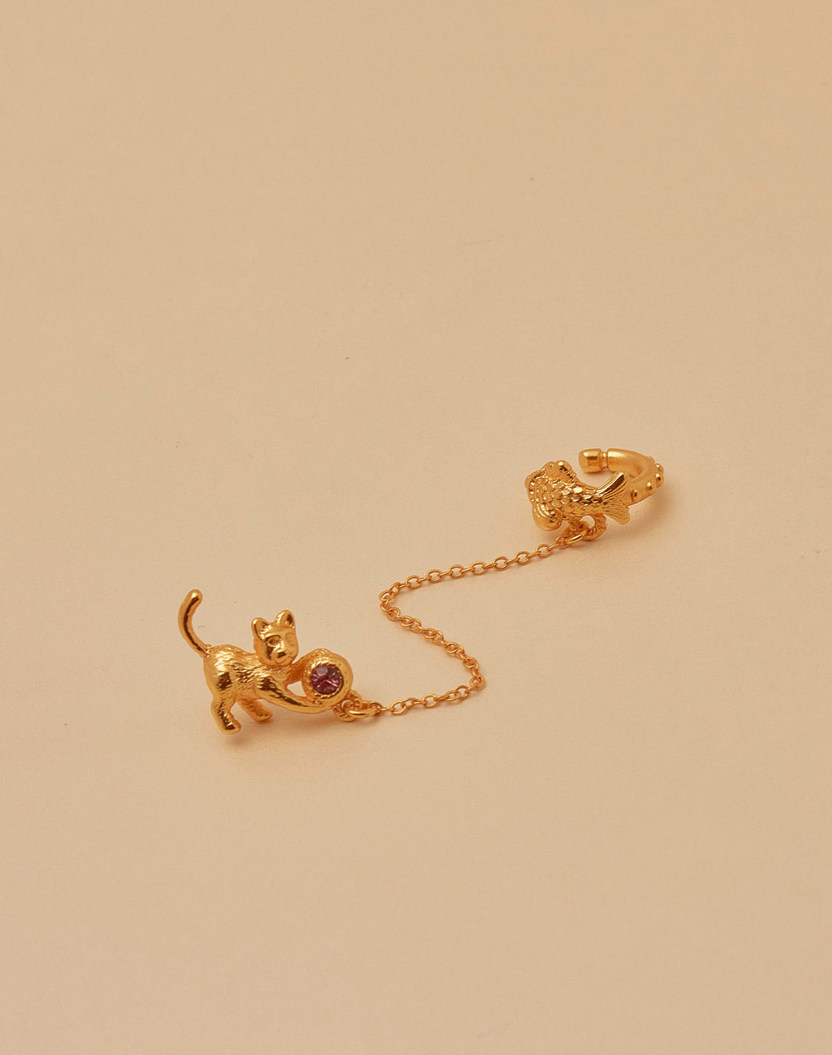 Aretes Gato Juguetón