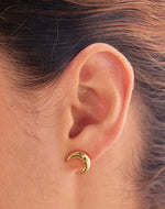 Aretes Luna con Cristales