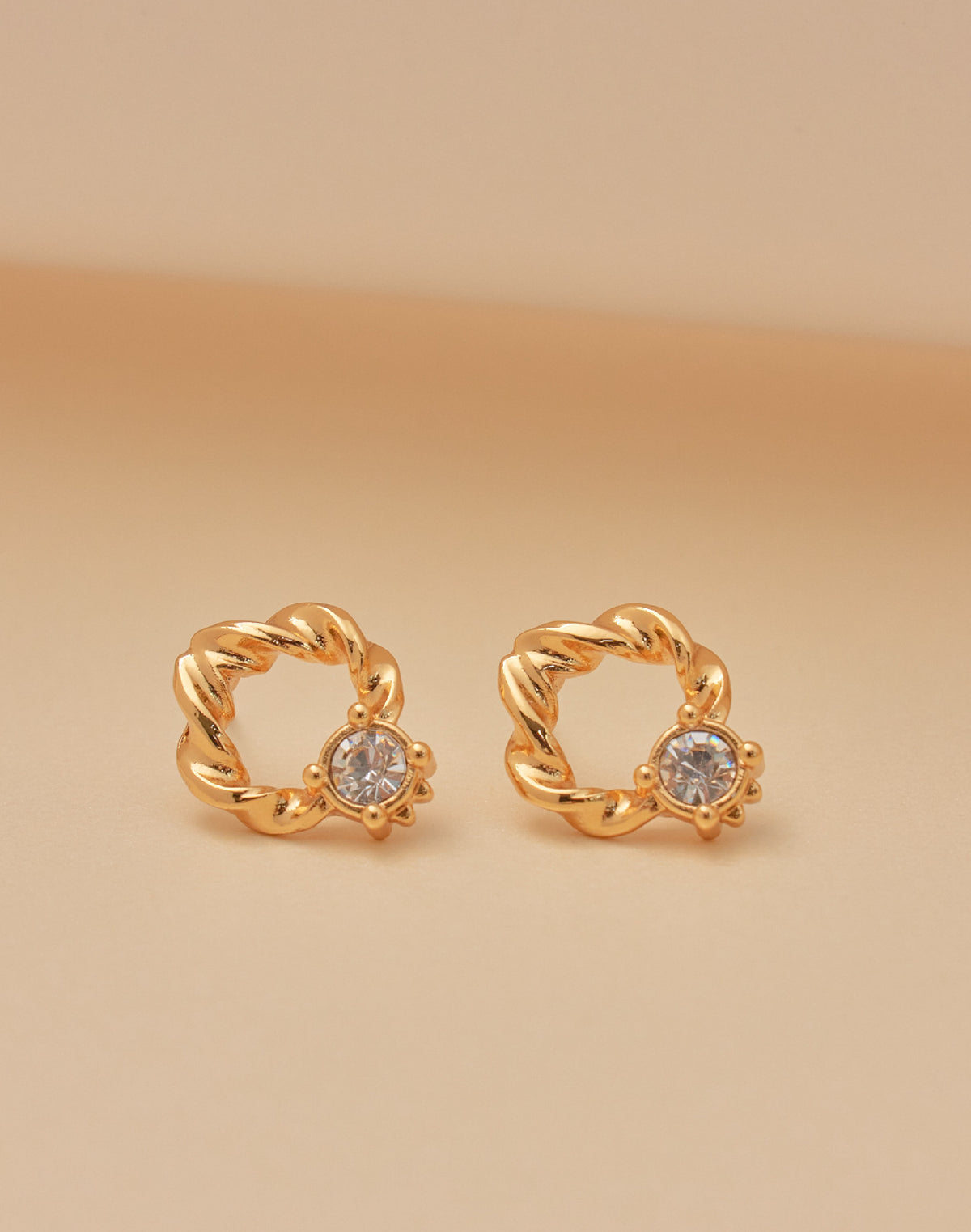 Aretes Twist Cristal