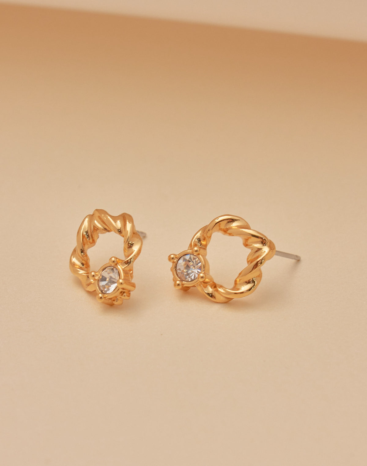 Aretes Twist Cristal