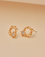 Aretes Twist Cristal