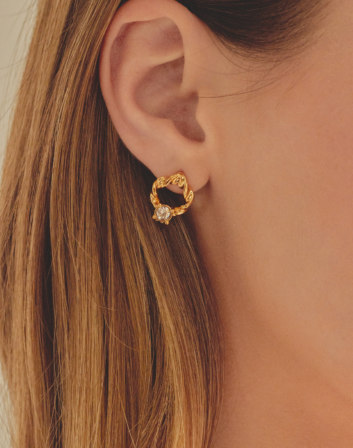 Aretes Twist Cristal