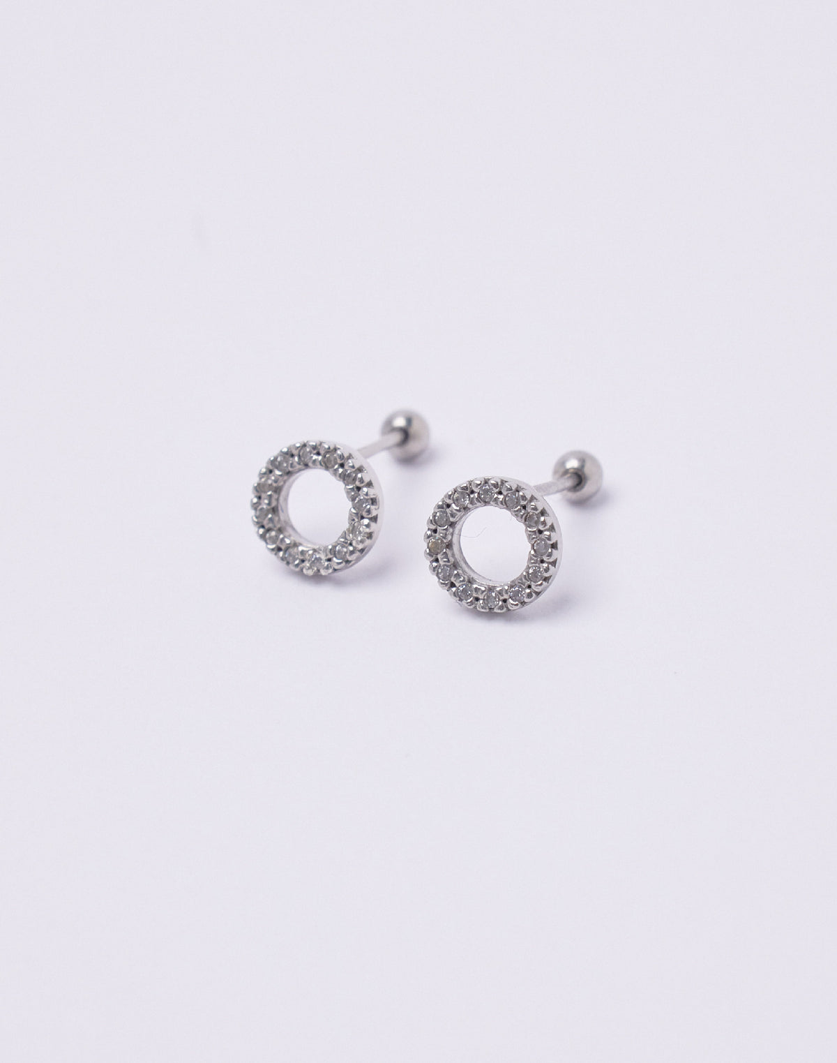 Aretes en Plata 925 Aro Clear