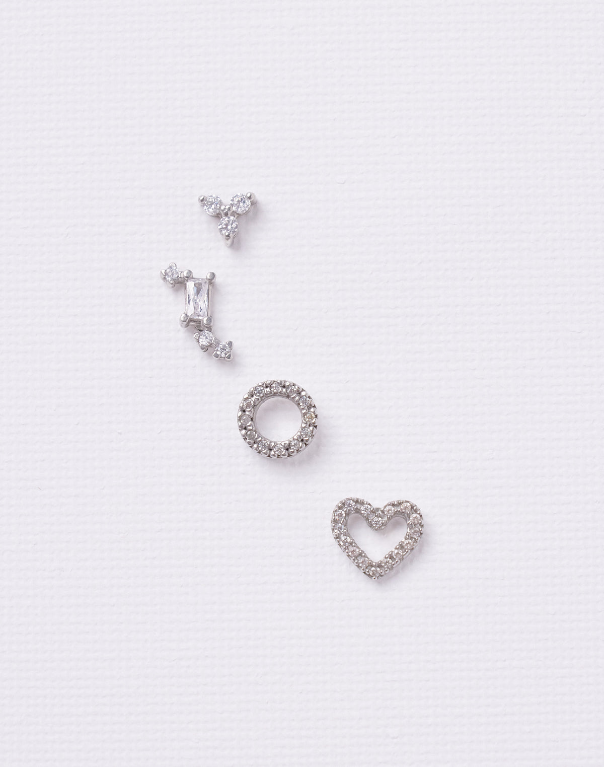 Aretes en Plata 925 Constelación Clear