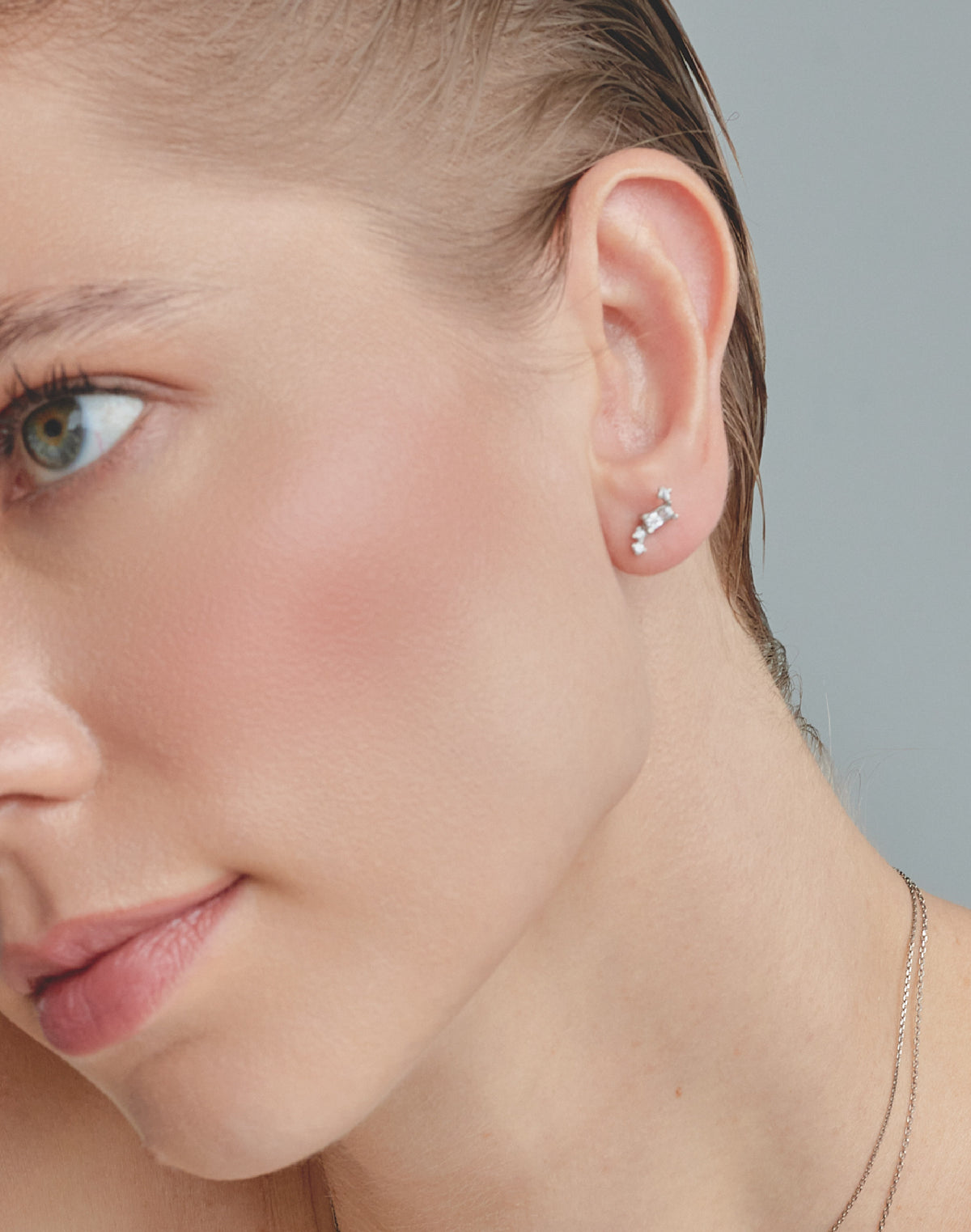 Aretes en Plata 925 Constelación Clear