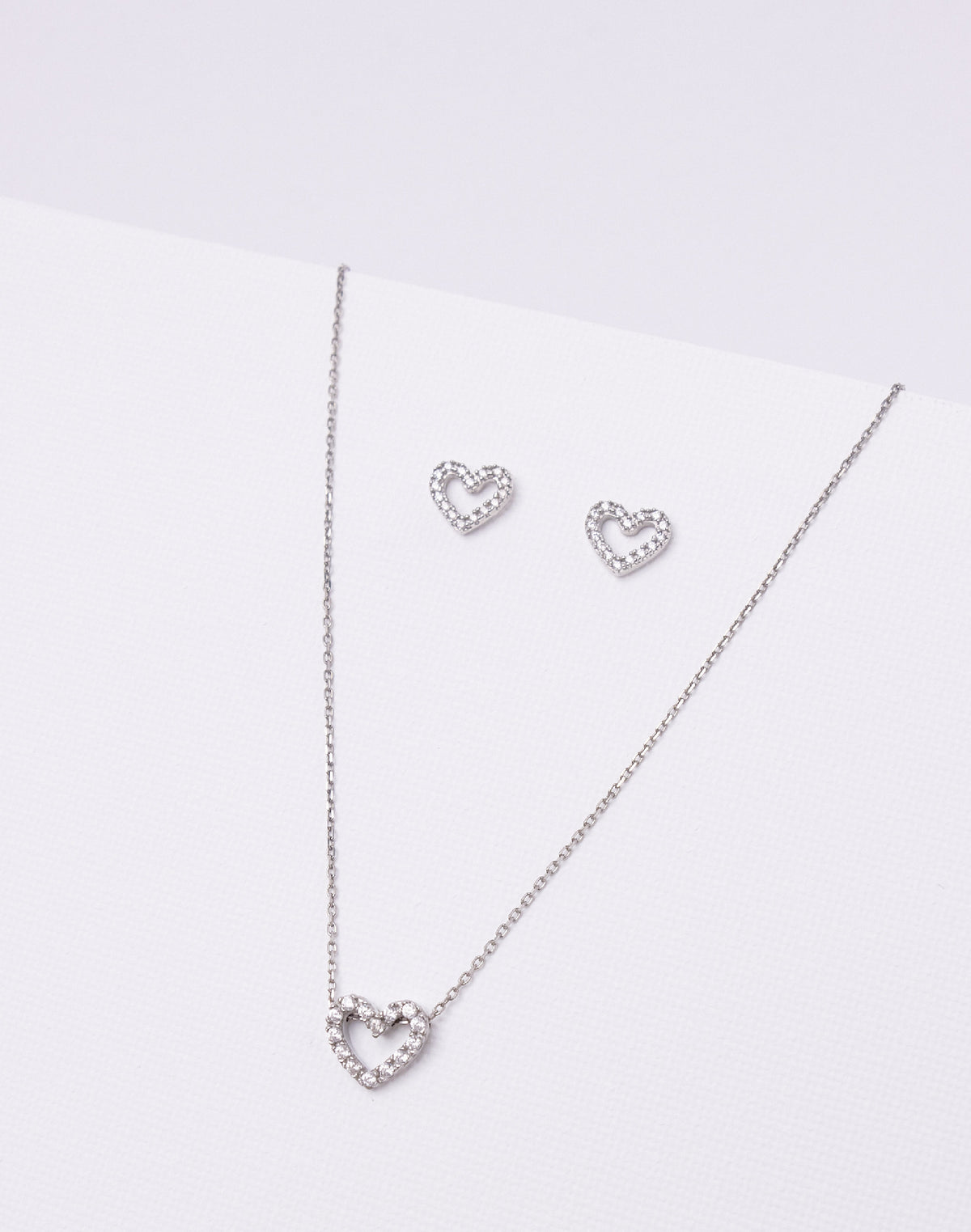 Aretes en Plata 925 Corazón Clear