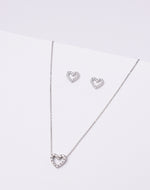 Aretes en Plata 925 Corazón Clear