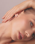 Aretes en Plata 925 Flor Clear