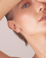 Aretes en Plata 925 Flor Clear