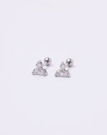Aretes en Plata 925 Triada Clear