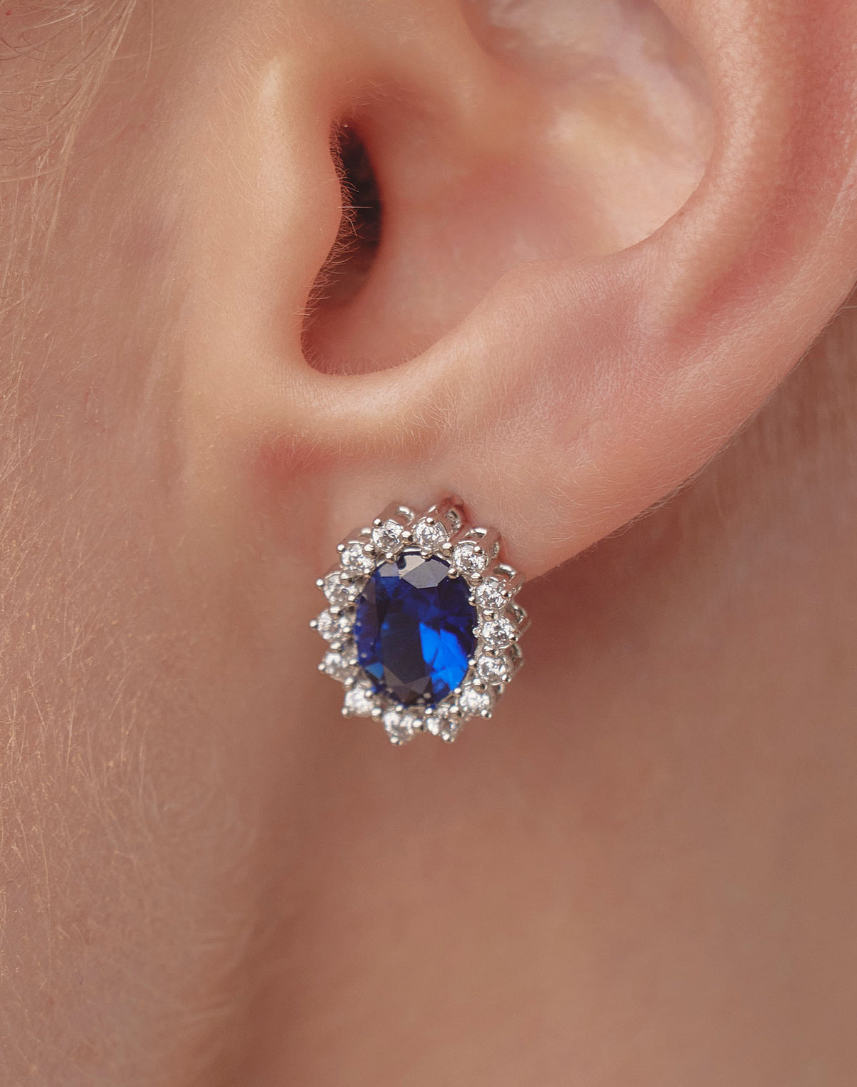 Aretes en Plata 925 Zircón Montana Fancy