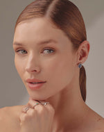 Aretes en Plata 925 Zircón Montana Fancy