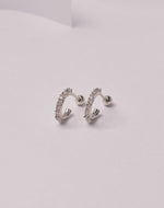 Candongas en Plata 925 Zircón Clear