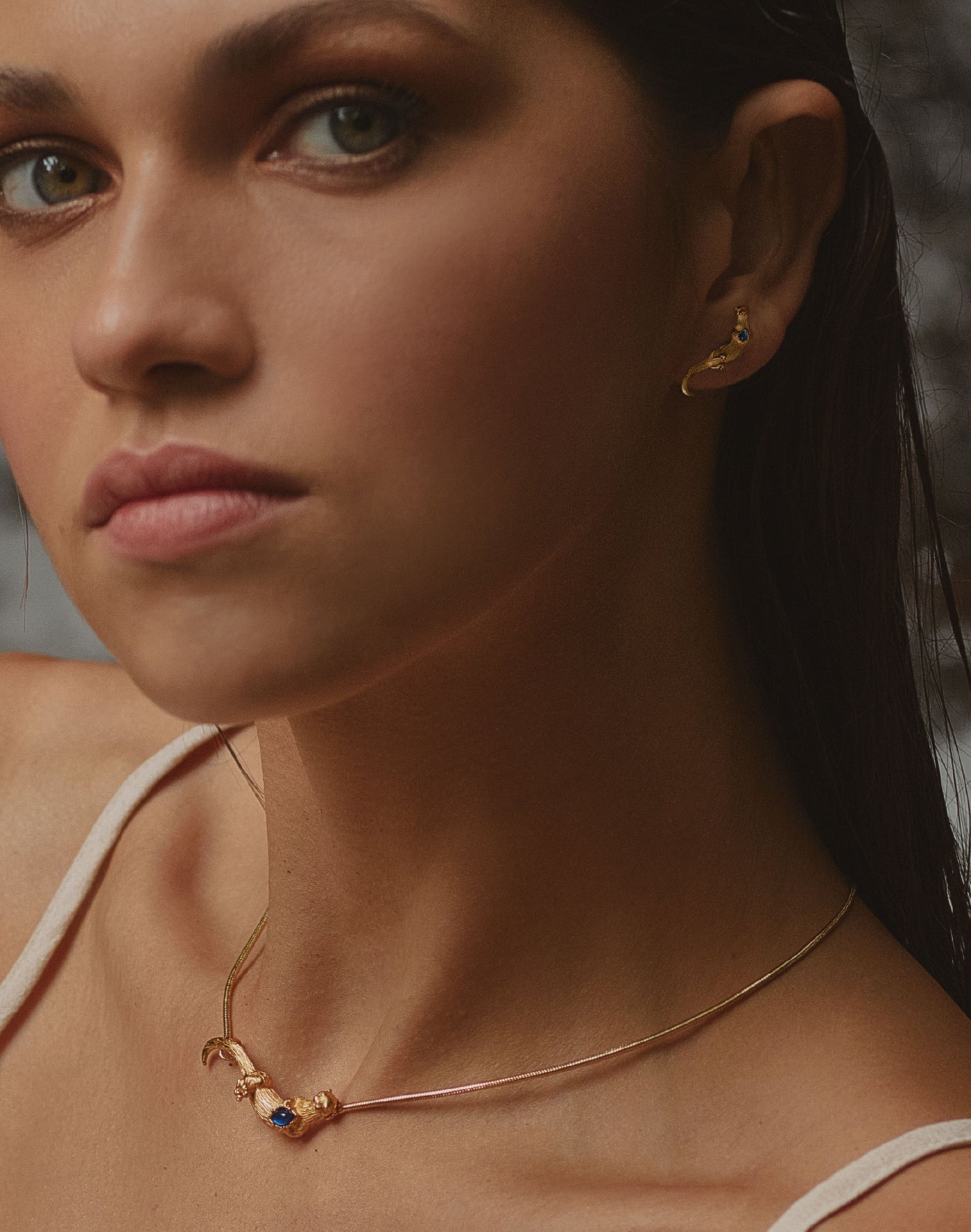 Collar + Aretes Río Vivo