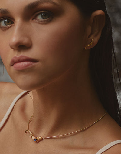 Collar + Aretes Río Vivo