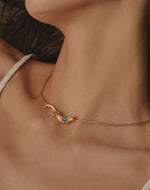 Collar + Aretes Río Vivo