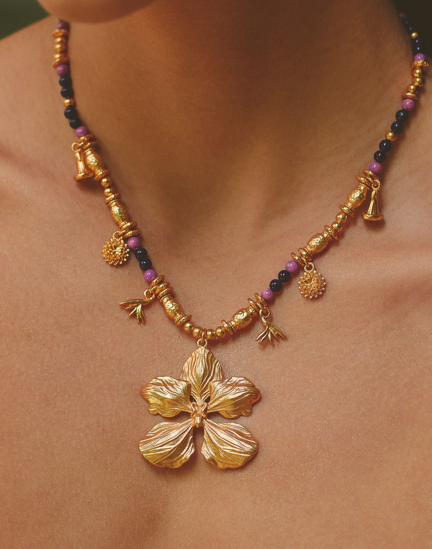 Collar Orquídea