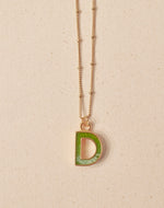 Collar de Letras Musgo