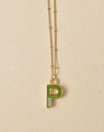 Collar de Letras Musgo