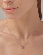 Collar en Plata 925 Zircón Emerald Love