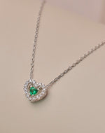 Collar en Plata 925 Zircón Emerald Love