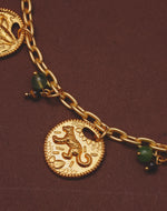 Maxi Collar + Aretes Monedas Selva Verde