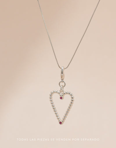 Mini Charm Corazón Entorchado