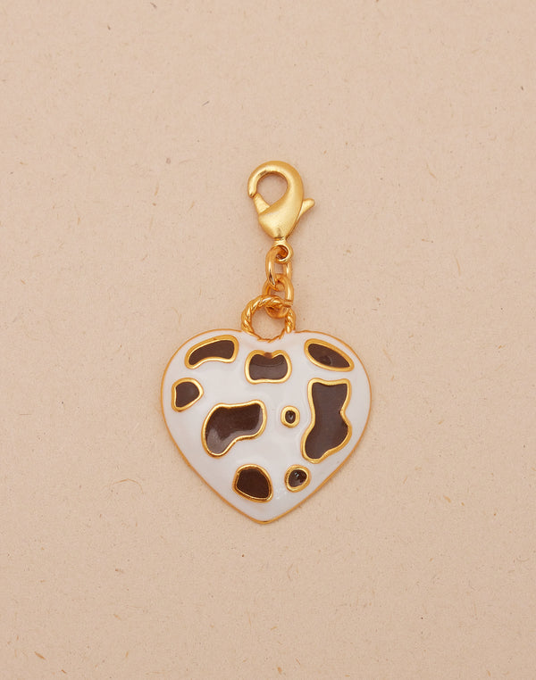 Mini Charm Corazón Vaca