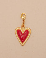 Mini Charm Corazón de Fuego