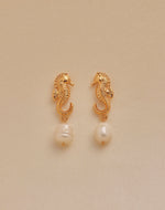 Pendientes Caballito de Mar Perla