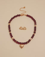 Set Collar + Aretes Love Game