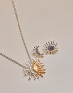 Set Collar + Aretes Sol y Luna