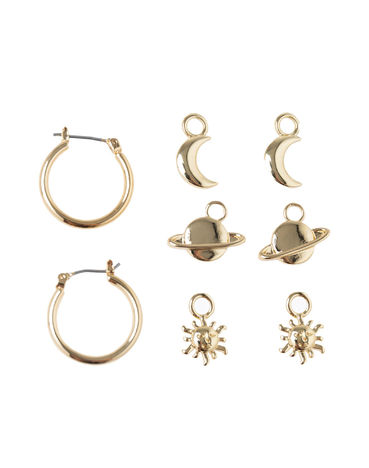 Set 3 Candongas + Dijes Universo