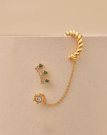 Set de 2 Aretes + Earcuff Silecia