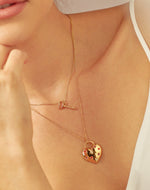 Set de 2 Collares Corazón y Llave