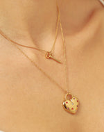 Set de 2 Collares Corazón y Llave