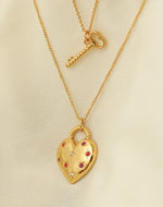 Set de 2 Collares Corazón y Llave