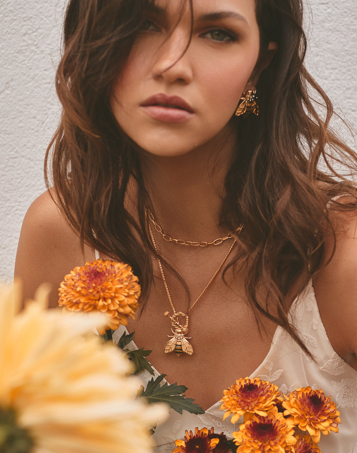 Set de 2 Collares Panal de Abeja