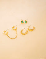 Set de 3 Aretes Emerald