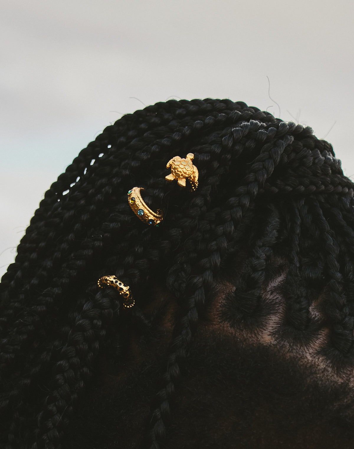 Set de 3 Earcuffs Arena Dorada